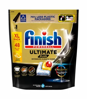 قرص ماشین ظرفشویی فینیش اولتیمیت پلاس Finish Powerball Ultimate Plus بسته 48 عددی